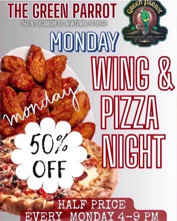 wing & pizza night